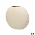 Miniatyrbild 1 av 4: Vas Beige Keramik 29 x 26 x 11 cm (4 antal) Rund