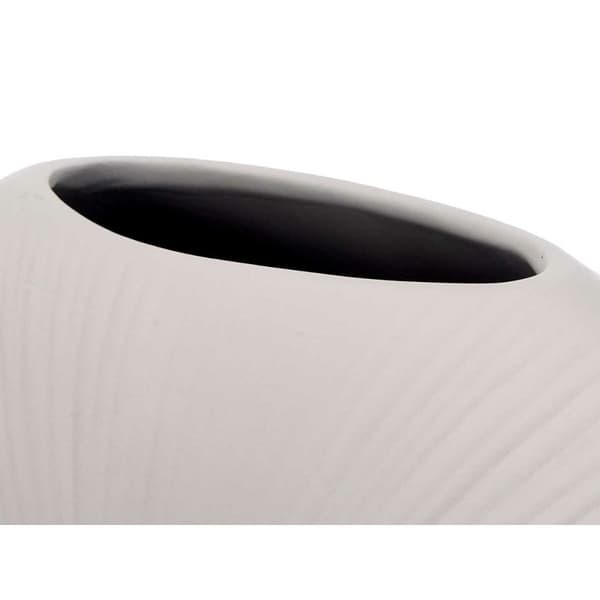 Vas Grå Keramik 29 x 26 x 11 cm (4 antal) Rund