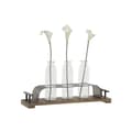Miniatyrbild 4 av 4: Vas DKD Home Decor Brun Svart Metall Glas 45 x 11 x 22 cm (3 Delar)