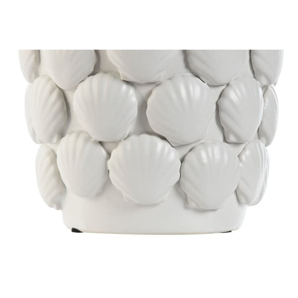 Vas Home ESPRIT Vit Stengods Medelhavs 15,5 X 15,5 X 33,5 cm