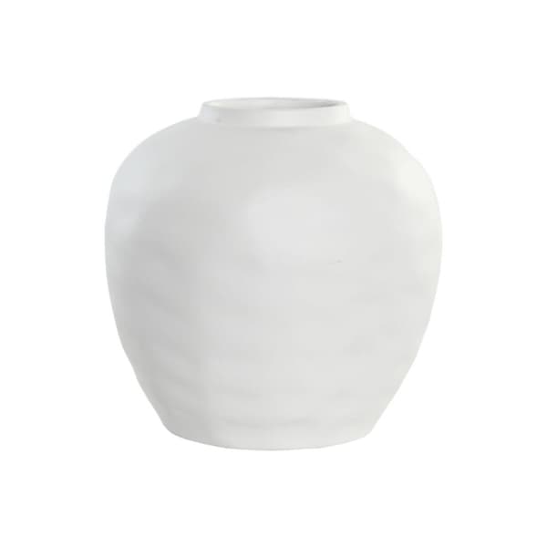 Vase Home ESPRIT Hvid Stentøj Traditionel stil 26 x 26 x 26 cm