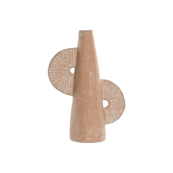 Vase Home ESPRIT Lysebrun Terrakotta Naturell 24 x 12 x 36 cm