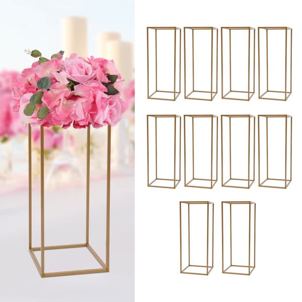Bryllupsblomsterstandssæt, 10 dele, 80 cm højt, holdbart design