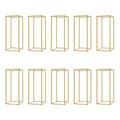 Miniatyrbild 1 av 2: Blomsterställ, rektangulär form, modern stil, 10-delars set,Guld, M