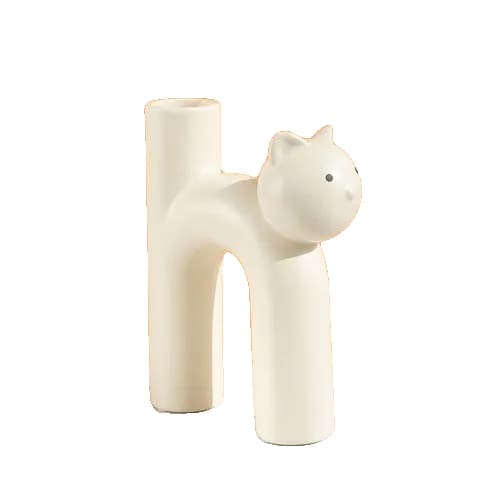 Keraaminen maljakko, matta pinta, tyylikäs muotoilu, monipuoliset värit,Beige