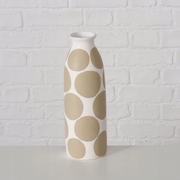 Vas - soliflore Boltze vas i keramik med grafiskt mönster PUNTY, 28 cm