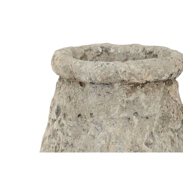 Maljakko Home ESPRIT Harmaa Terrakotta 25 x 25 x 51 cm