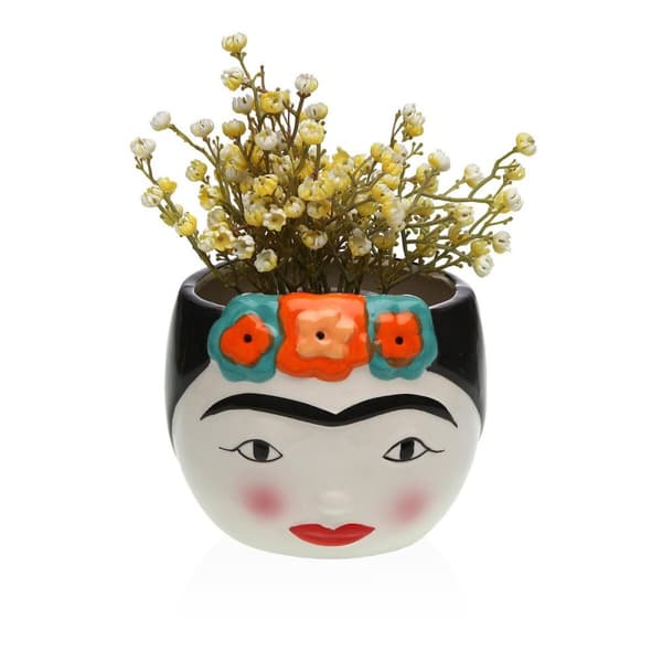 Vas Versa Keramik Escandinavo/Nórdico 14 x 12 x 14 cm Frida Kahlo