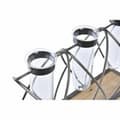 Miniatyrbillede 3 af 3: Vase DKD Home Decor Brun Sort Gennemsigtig Metal Krystal Paulonia træ 36,5 x 11,5 x 23,5 cm