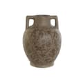 Miniatyrbillede 1 af 3: Vase Home ESPRIT Brun Grøn Stentøj Blad af en plante 17 x 17 x 22 cm