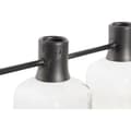 Miniatyrbillede 2 af 4: Vase DKD Home Decor Sort Natur Metal Krystal Paulonia træ 49 x 11 x 27 cm (3 Dele)