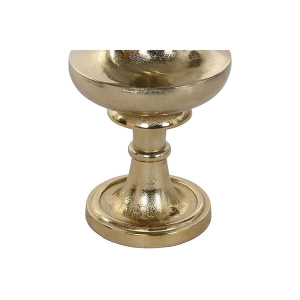 Vase Home ESPRIT Gylden Aluminium Moderne Vinglas 32 X 32 X 98 cm