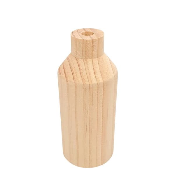 Vas soliflore i trä 12 x 5 cm