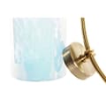 Miniatyrbild 3 av 3: Vas DKD Home Decor Blå Gyllene Metall Glas Medelhavs 19 x 15 x 33 cm