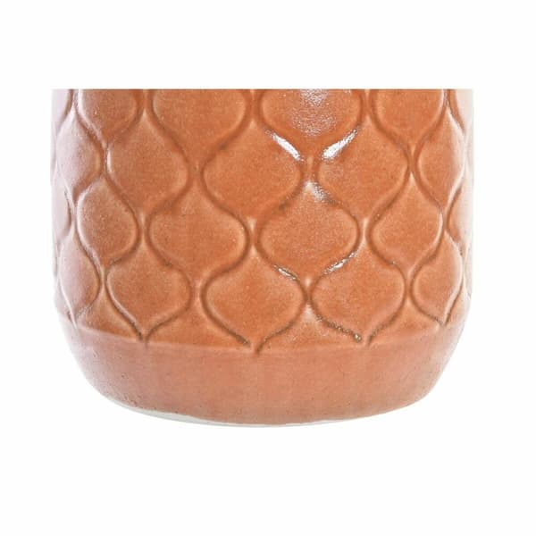 Maljakko DKD Home Decor Posliini Oranssi Vihreä (20 x 20 x 35 cm) (2 osaa)