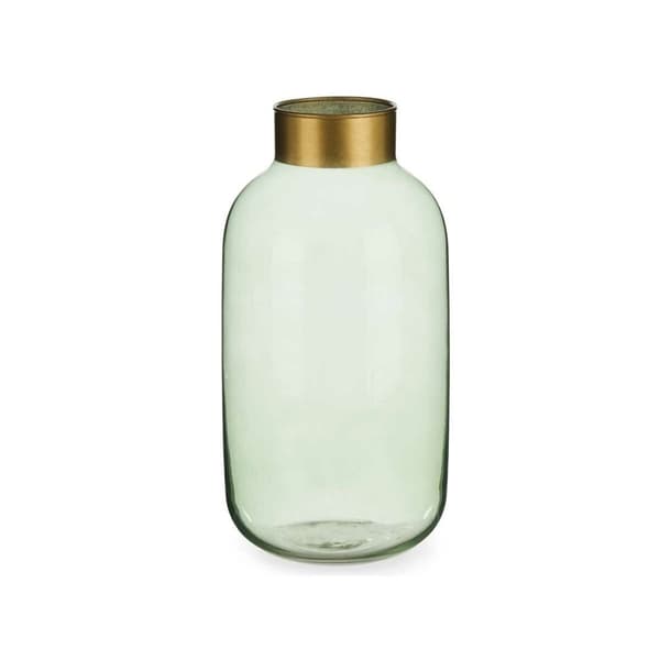 Vas Grön Gyllene Glas 14,5 x 29,5 x 14,5 cm (6 antal)