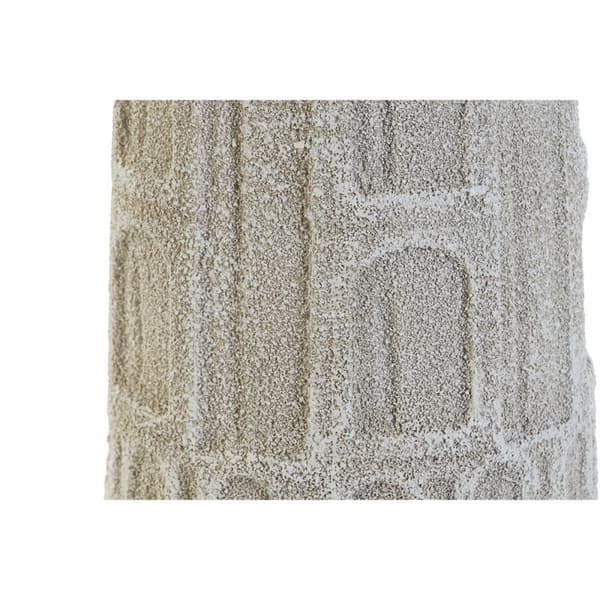 Vase Home ESPRIT Hvid Harpiks 15 x 15 x 41 cm