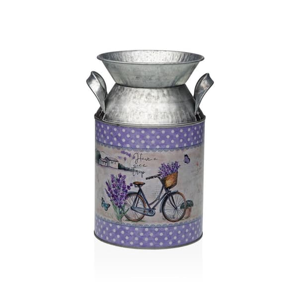 Vas Versa Lila Metall Cykel 13 x 15,5 x 21 cm