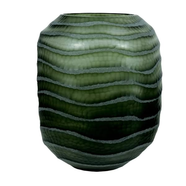 Vas Home ESPRIT Grön Glas Modern 27 x 27 x 33 cm