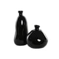 Miniatyrbillede 2 af 4: Vase Home ESPRIT Sort Genbrugsglas 22 x 22 x 51 cm