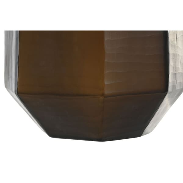 Maljakko Home ESPRIT Tumman harmaa Kristalli Moderni 18 x 18 x 31 cm