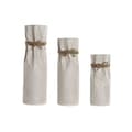 Pikkukuva 1 / 3: 3 Maljakon Setti Home ESPRIT Beige Metalli Köysi 17 x 17 x 54 cm (3 Kappaletta)