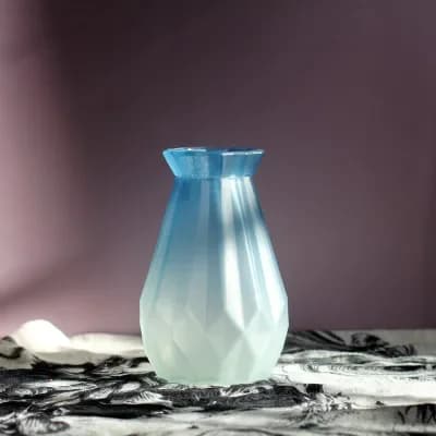 Glasvase, Moderne Design, Bordfunktion,S Blå
