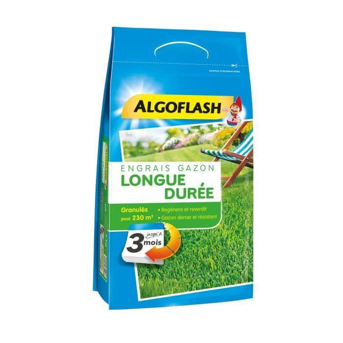 ALGOFLASH pitkäkestoinen nurmikkolannoite 3 kuukautta - 5,75 kg