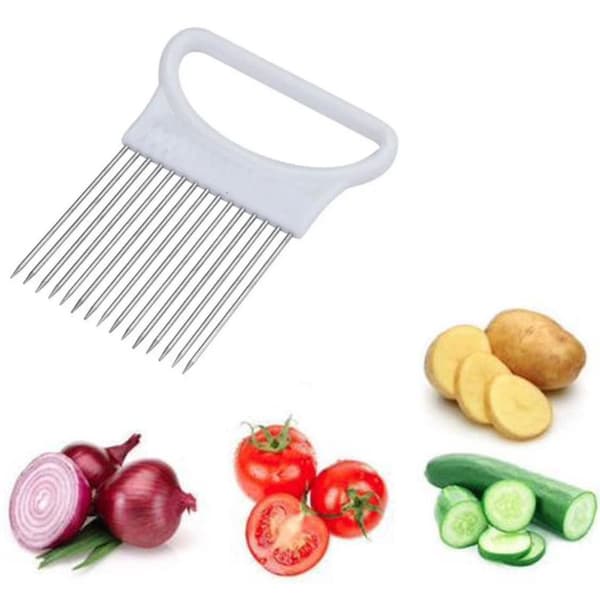 2 Pack Lökhållare grönsaker Skiva Skärverktyg