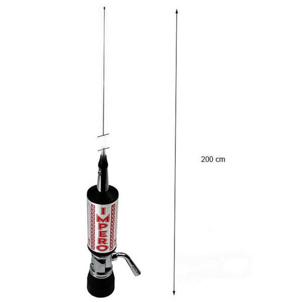Lemm Cb Antenne Tubro Impero 26,5-28mhz 2500w Søvfarvet
