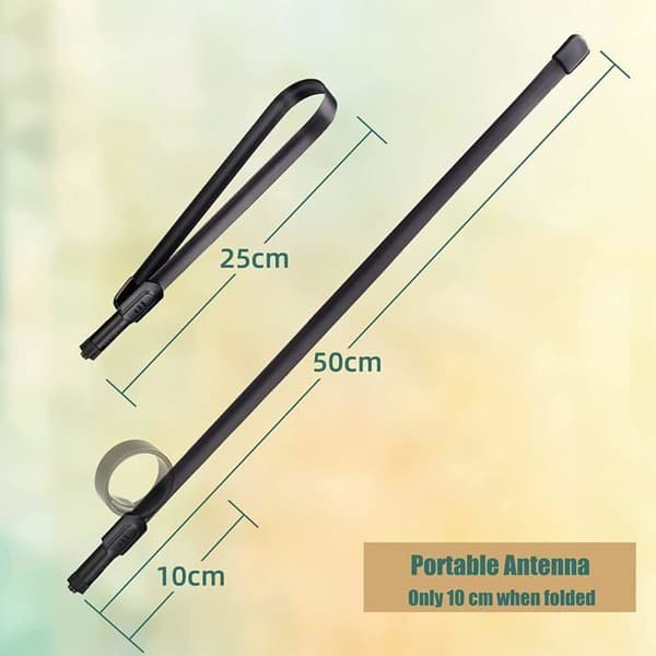 Retevis HA05 SMA-F Taktisk Antenn, Flexibel Dubbelband Antenn, Fällbar Hög Gain Antenn För med RT5R RT5 H777 Baofeng UV-5R