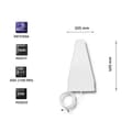 Miniatyrbild 4 av 4: QOLTEC ANTENNA 57021 4G LTE | 18 DBI | UTANFÖR