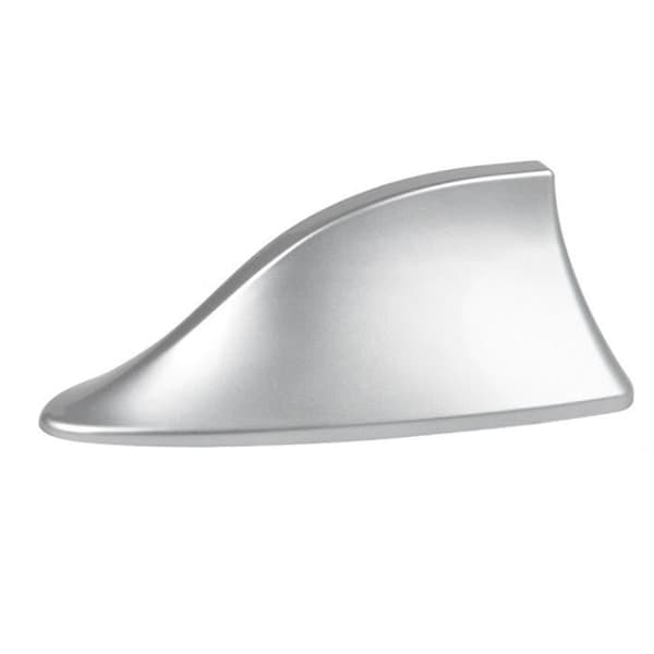 Lumiereholic Bilantenn Universal Autoantenn 17cm Aluminium Shark Fin Silver Förstärkt antenn