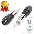 Miniatyrbild 4 av 4: TD® Set med 2 Bilantenndelar - Radio AM - FM Antennkontakt Hane Adapterkontakt Svart