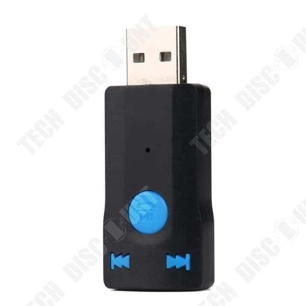 TD® trådlös Bluetooth-bilmottagare - AUX Audio Kit Bluetooth-mottagare USB-adapter