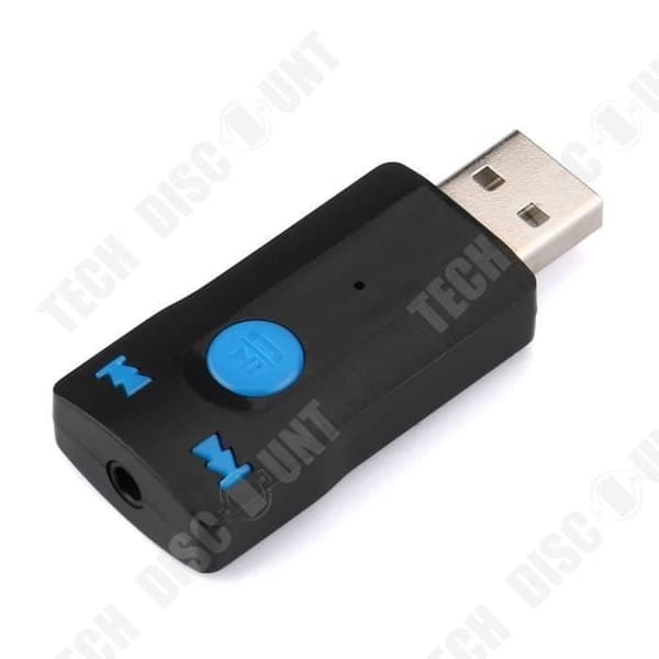 TD® trådlös Bluetooth-bilmottagare - AUX Audio Kit Bluetooth-mottagare USB-adapter