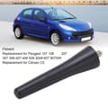Miniatyrbillede 10 af 11: Bil Licens Antenne Mast 6561N3 6.7cm Længde ABS Sort Udskiftning for Peugeot 107 108 206 207 307 308 407