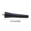 Miniatyrbillede 11 af 11: Bil Licens Antenne Mast 6561N3 6.7cm Længde ABS Sort Udskiftning for Peugeot 107 108 206 207 307 308 407
