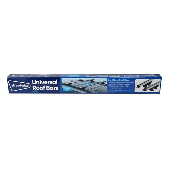 Takräcke i aluminium - Universal - 120 cm breda