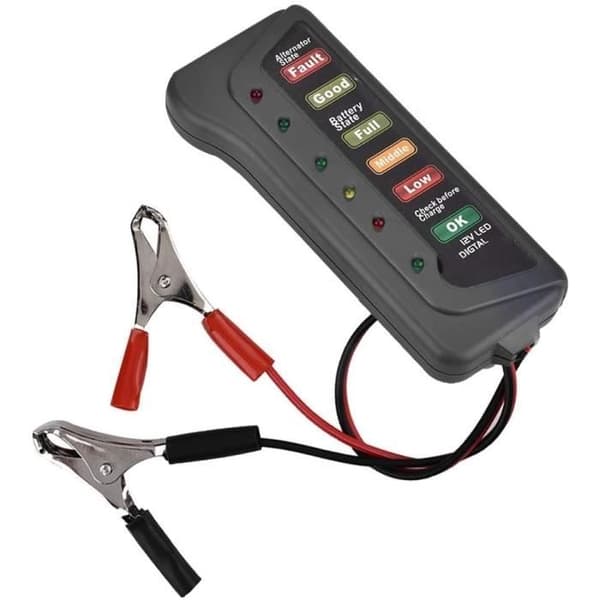 Broco 12V batteritestare, 12V bilmotorcykelbatterigenerator Laddningstestare Analysator Vevkontroll, 51