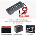 Miniatyrbild 4 av 4: 12V bilbatteri Alternator Tester LED Digital Battery Condition Alternator Analysator med Cu Clip