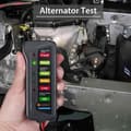 Miniatyrbild 3 av 4: IY07878-Professionell 12V digital batteri- och generatortestare - 6 LED-indikatorer - Multifunktionstestare för bil och motorcykel