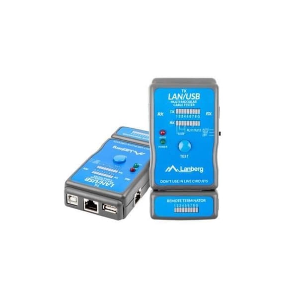 Lanberg NT-0403 Nätverkskabel Tester Poe Tester Blå