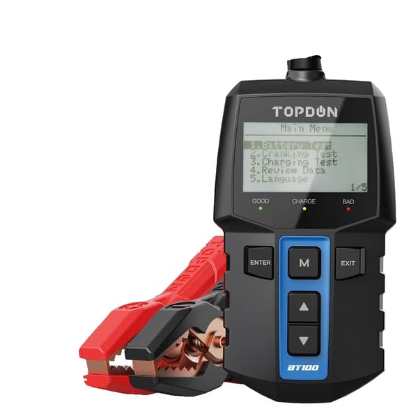 12V Bilbatteri Tester, Omfattende Diagnostiske Funktioner, Flersproget Support,BT100