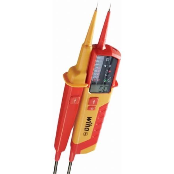 WIHA spännings- och kontinuitetstestare 0,51 000 V AC CAT IV + 2x AAA-batterier ingår - 45217