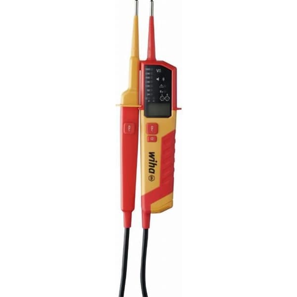 WIHA spännings- och kontinuitetstestare 0,51 000 V AC CAT IV + 2x AAA-batterier ingår - 45217