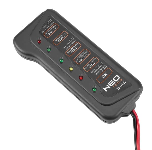 12V LED-akku- ja lataustesteri