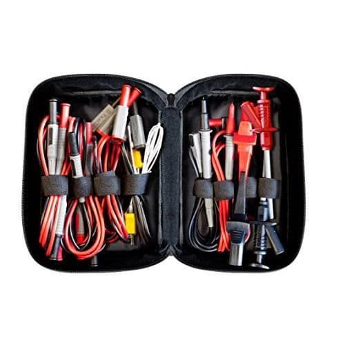 PeakTech mätkit med tillbehör för digital multimeter - Krokodilklämma - Krokodilklämmor till multimeter 4mm Kabel