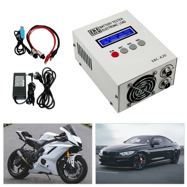 EBC-A20 LCD Batterikapacitetstesteren, Dual Batterikompatibilitet, Præcise Spændings- og Strømtest, 85W Effekt