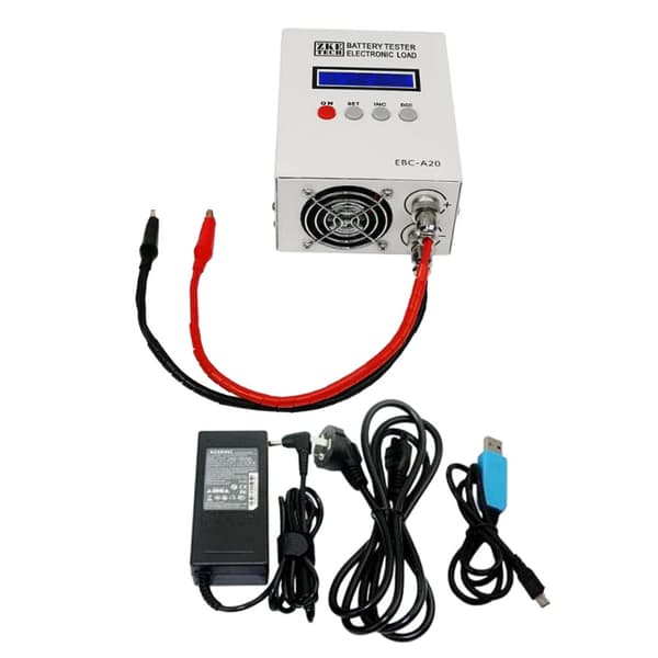 EBC-A20 LCD Batterikapacitetstesteren, Dual Batterikompatibilitet, Præcise Spændings- og Strømtest, 85W Effekt